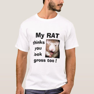Meu t-shirt do RATO. .grossed para fora