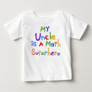 Meu tio Matemática Super-herói T-shirt e present