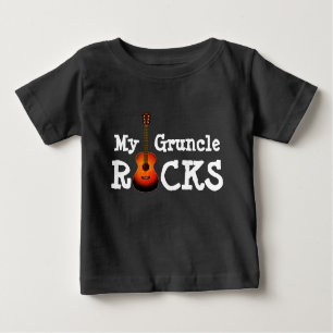 "Meu tio Rocks!" Baby T-Shirt