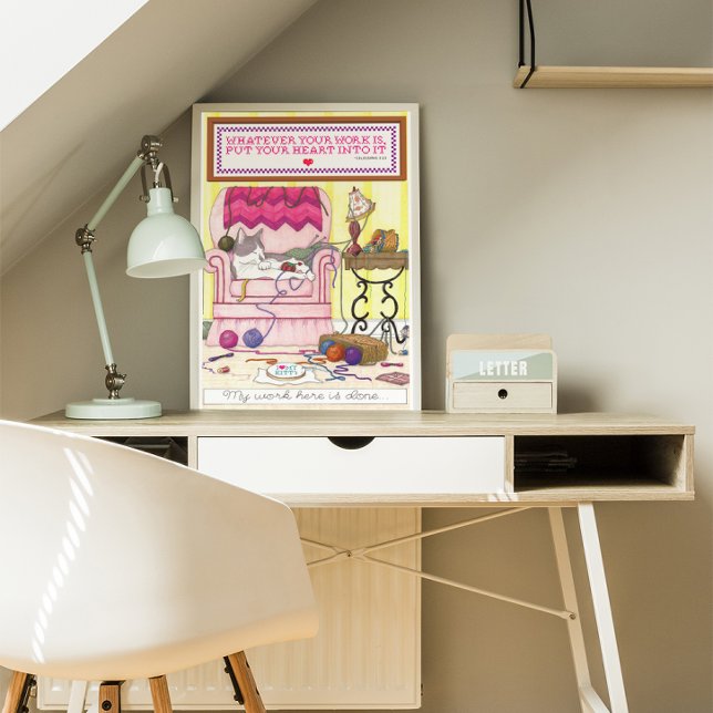 Meu trabalho aqui é feito Poster (Criador carregado)