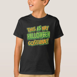 Meu traje do Dia das Bruxas caçoa o t-shirt escur