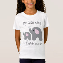 Meu Tutu Kāne me ama - Camisa elefante para crianç
