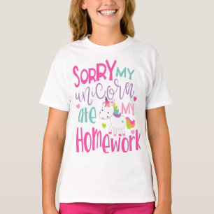 Meu unicórnio comeu minha camisa dos trabalhos de