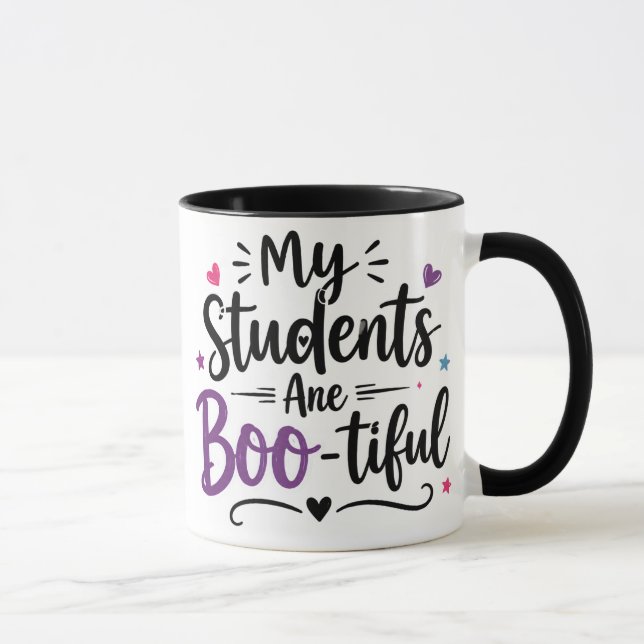 Meus Alunos São Boo-tiful Caneca para Professores  (Direita)