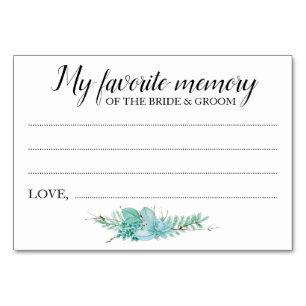 Meus cartões de casamento favoritos da memória -