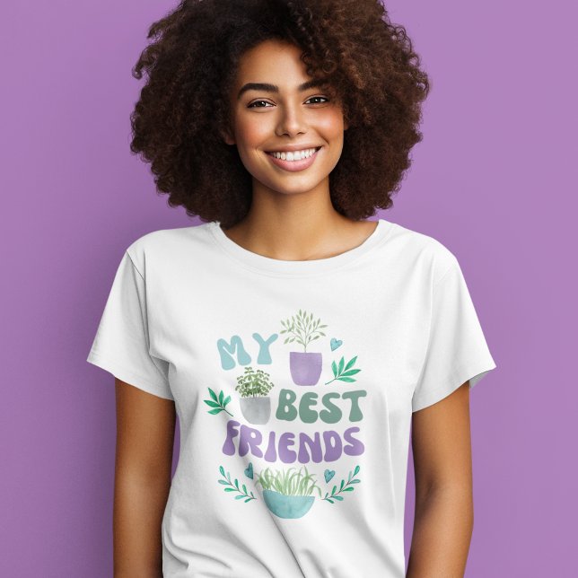Meus Melhores Amigos São Plantas T-Shirt (This adorable, "My best friends" are plants tri-blend t-shirt would make the perfect gift! )
