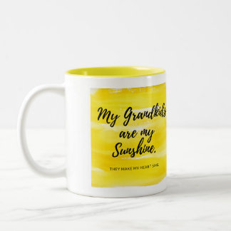"Meus Netos são minha caneca Sunshine" 11oz