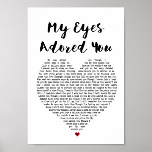 Meus olhos Adored o impressão lírico da arte da