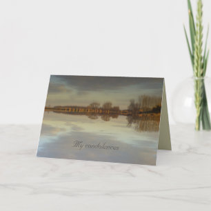 Meus pêsames - cartão