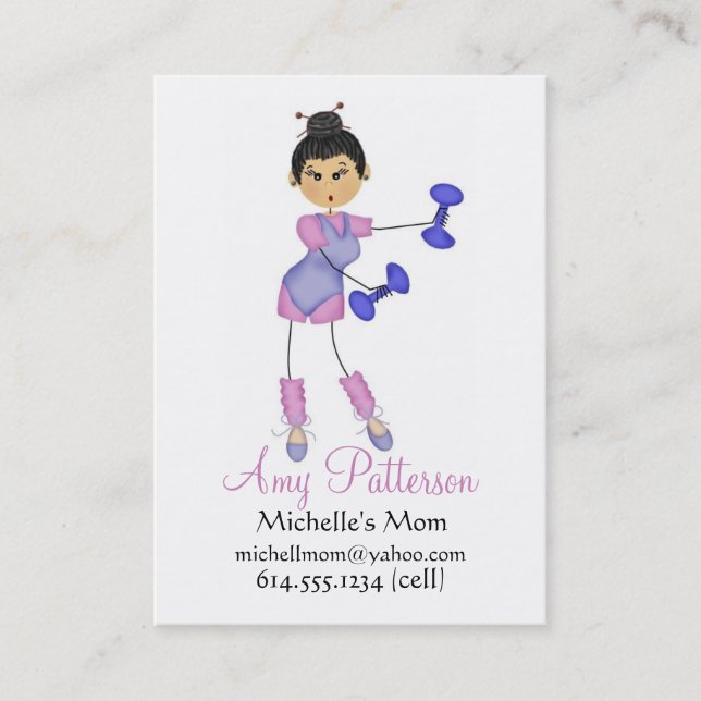 Meus poucos cartões das mamães do instrutor da (Frente)