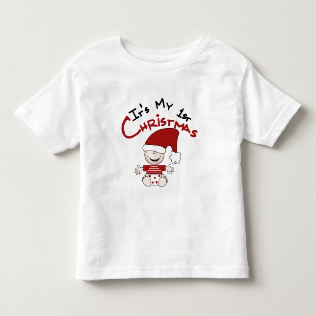 Meus primeiros Papais noeis de Natal Camisetas e p (Frente)
