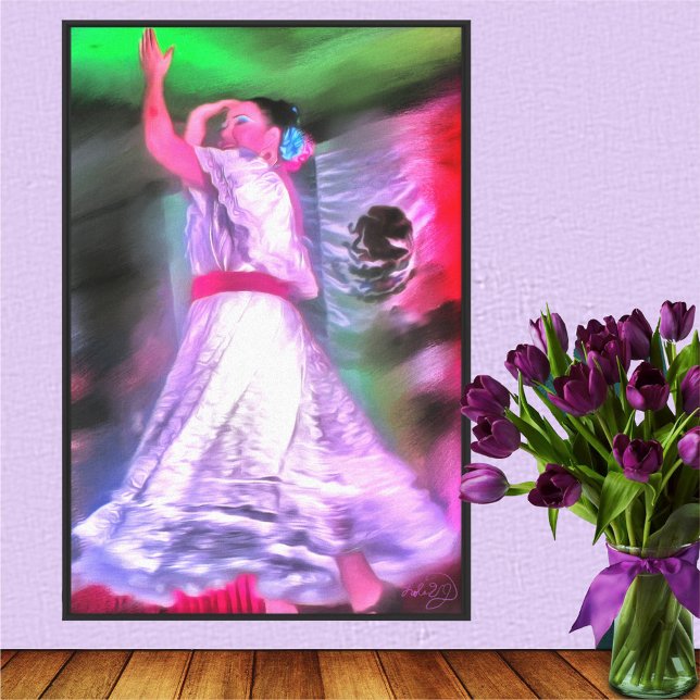 Mexican Dancer 0175 Canvas Art Print (Criador carregado)