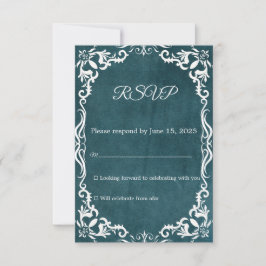 Mexican Papel Picado Wedding RSVP Card
