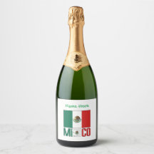 México e bandeira mexicana com seu nome