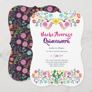 México, FIESTA Quinceanera Convite à Arte Popula