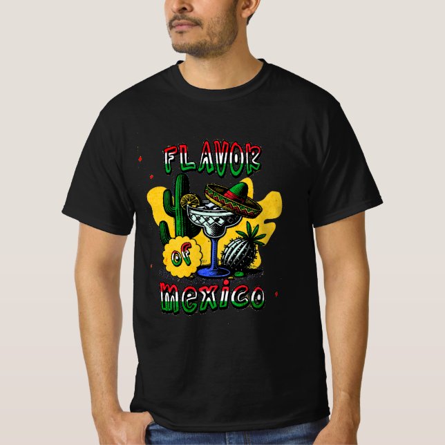 México Flavor Mens T-Shirt (Frente)