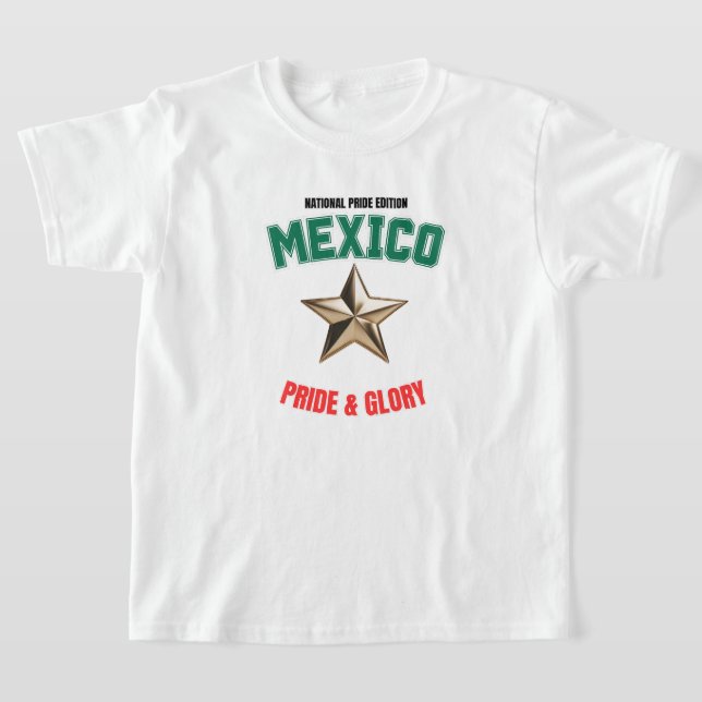 Mexico National Pride Edition Kids Basic T-Shirt (Postura )