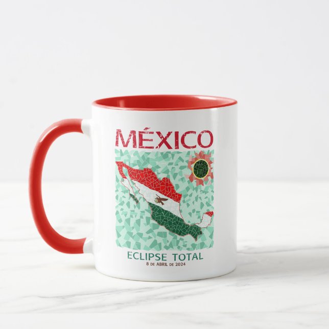 México - Total de caneca Eclipse, alça colorida (Esquerda)