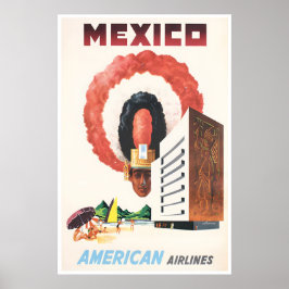 Mexico Travel Poster Mexican Print American Art