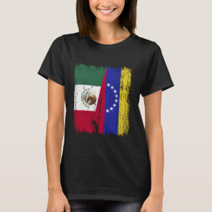 México Venezuela Meia Bandeira Mexicana Camisa Ven