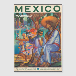 México, viagens vintage de poster,
