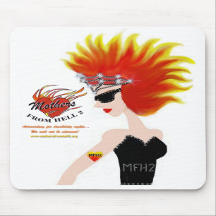 MFH2 - Cabelo & tiara flamejantes Mousepad