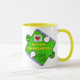 MFH2 CANECA - LargeGreenPuzzlePieceBorderWords