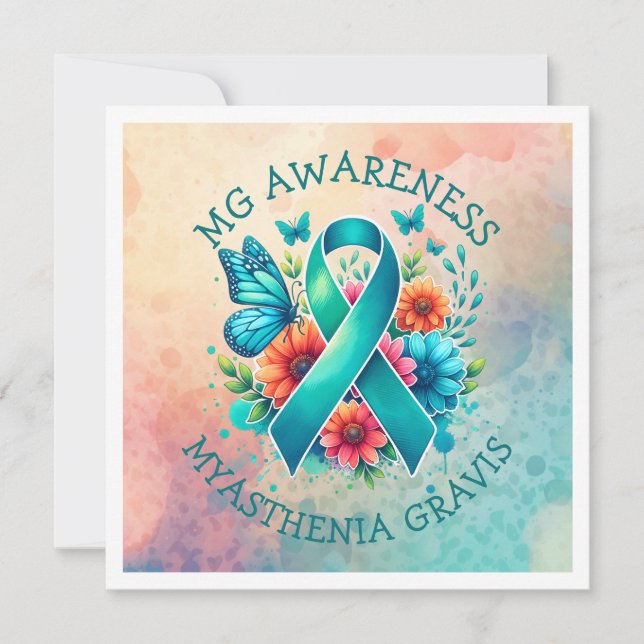 MG Consciência | Miastenia Gravis Ribbon (Frente)