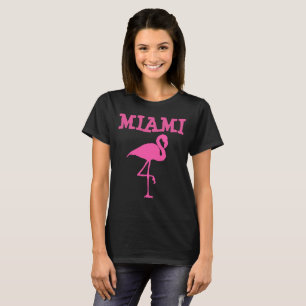MIAMI BEACH FLORIDA, t-shirt cor-de-rosa do