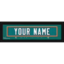 Miami Dolphins NFL - Letra Art Black - Impressão