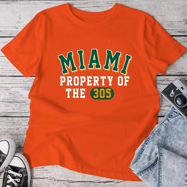 Miami Property of the 305 Orange T-Shirt | Men’s (Criador carregado)