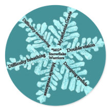 Miastenia Gravis Sensibilização Autocolantes