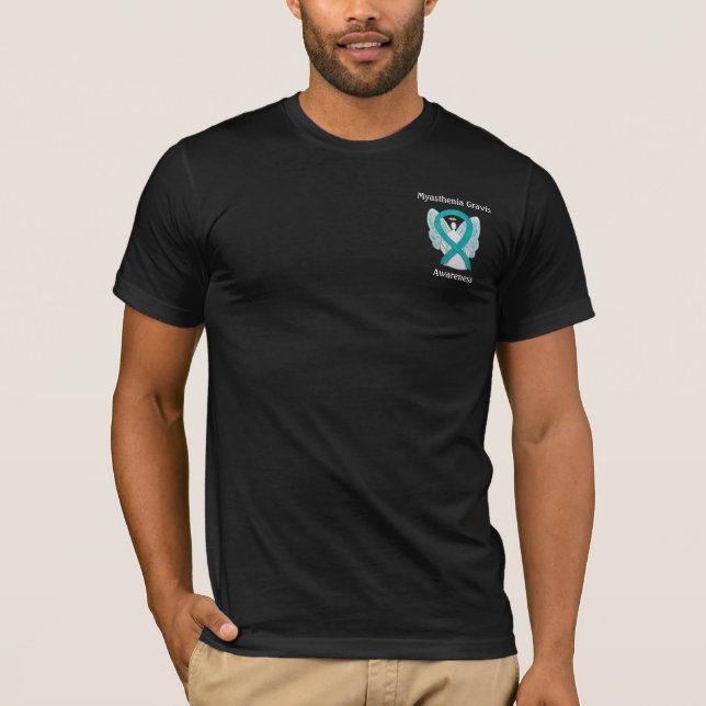 Miastenia Gravis Sensibilização Fita Anjo Camisa (Frente)
