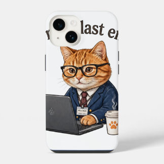 Miau Meu Último E-mail — Gato Divertido de Escritó