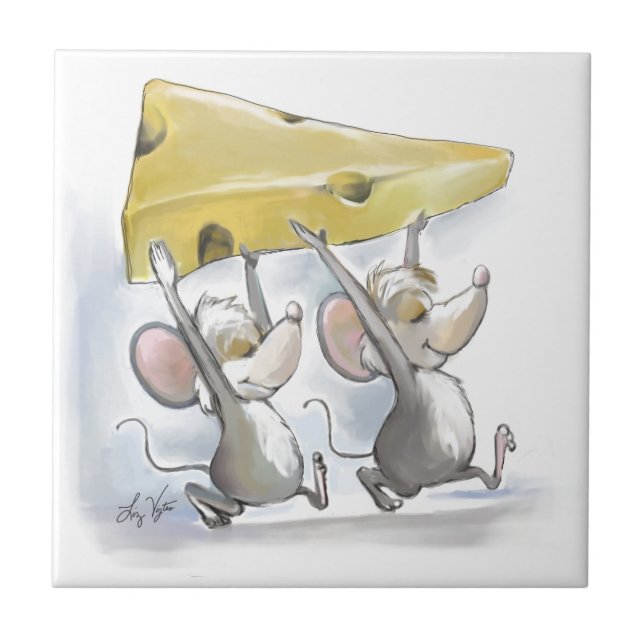 Mic e Mac Trazendo O Azulejo De Queijo (Frente)