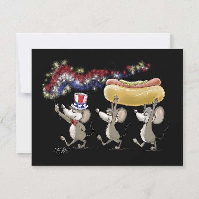 Mic Mac e Moe, 4 de julho, Convites à Noite (Frente)