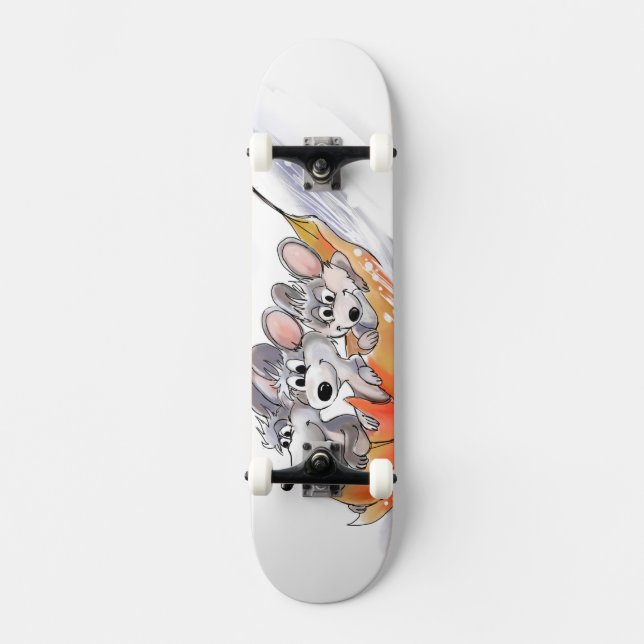 Mic, Mac e Moe's Winter Holiday Skateboard (Frente)