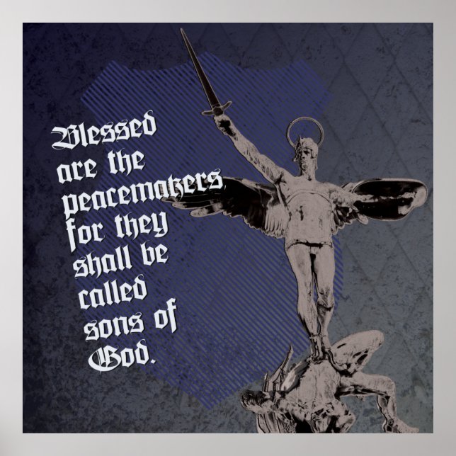 Michael Archangel Poster - Escudo Policial (Frente)