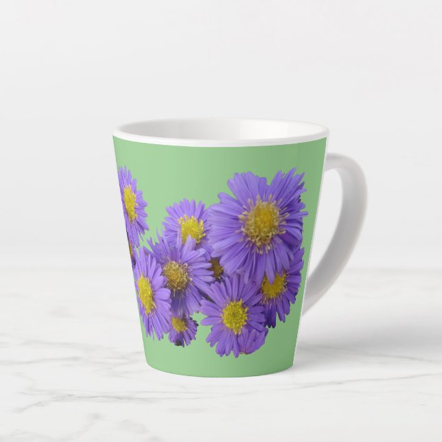 Michael Daisy Cust. Caneca de Latte Verde (Ângulo direito)