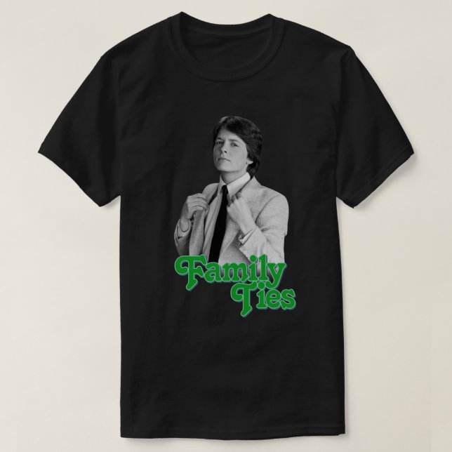 Michael J Fox - Family Gravatas Essentials T-Shirt (Frente do Design)