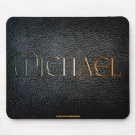 MICHAEL - Mousepad personalizado do olhar do couro