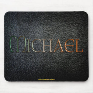 MICHAEL personalizou o Couro-olhar Mousepad