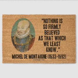 Michel de Montaigne Nada tão Firmemente Acreditado
