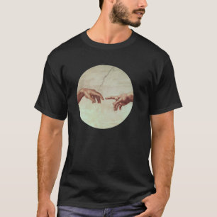 Michelangelo entrega o t-shirt