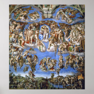 Michelangelo O Juízo Final Impressão de Arte Fina