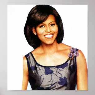 MICHELLE OBAMA SMILILING poster