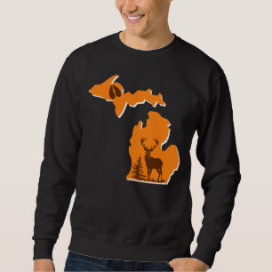 Michigan Deer Hunting - camisa de suor cremosa