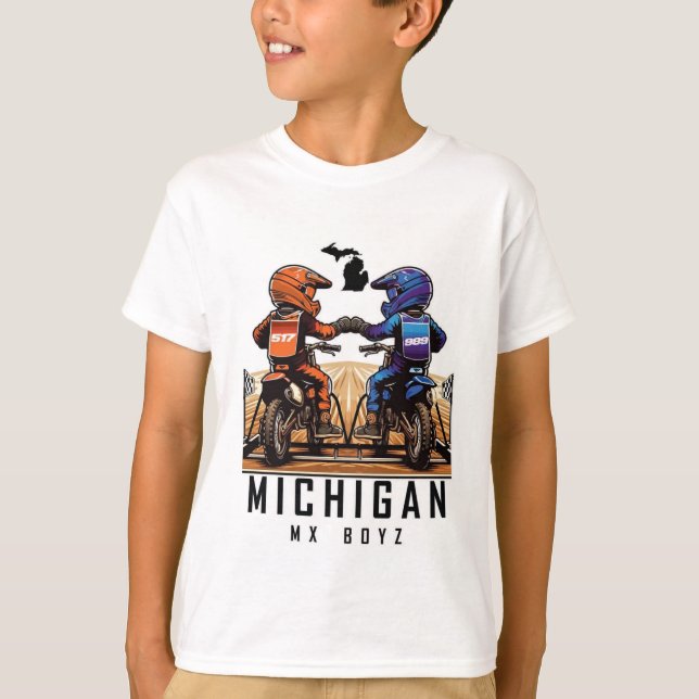 Michigan Mx Boyz Kids T-Shirt (Frente)