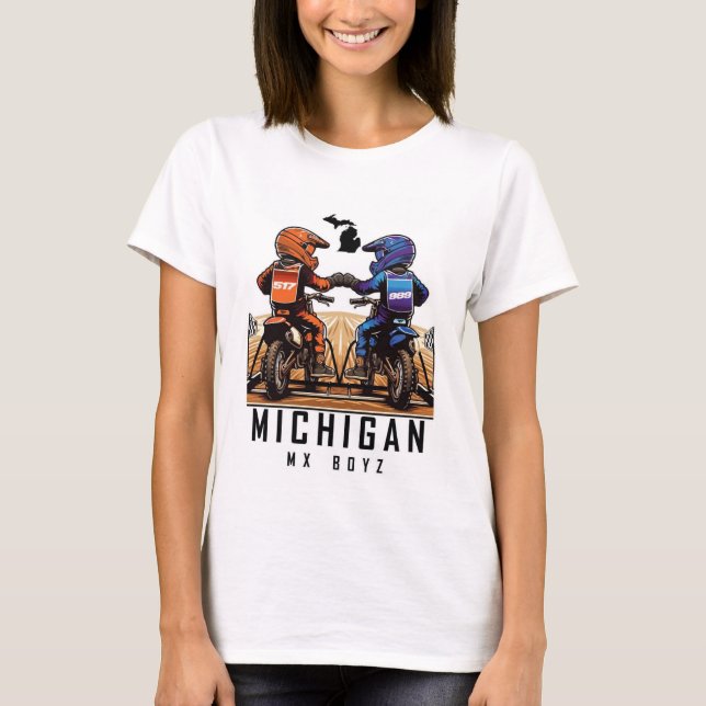Michigan Mx Boyz Womens T-Shirt (Frente)