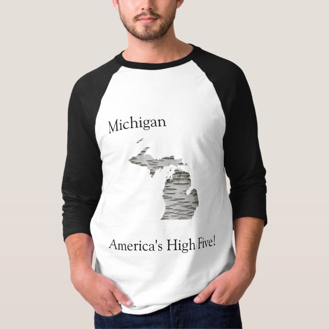 Michigan - O Alto Cinco T-Shirt da América (Frente)